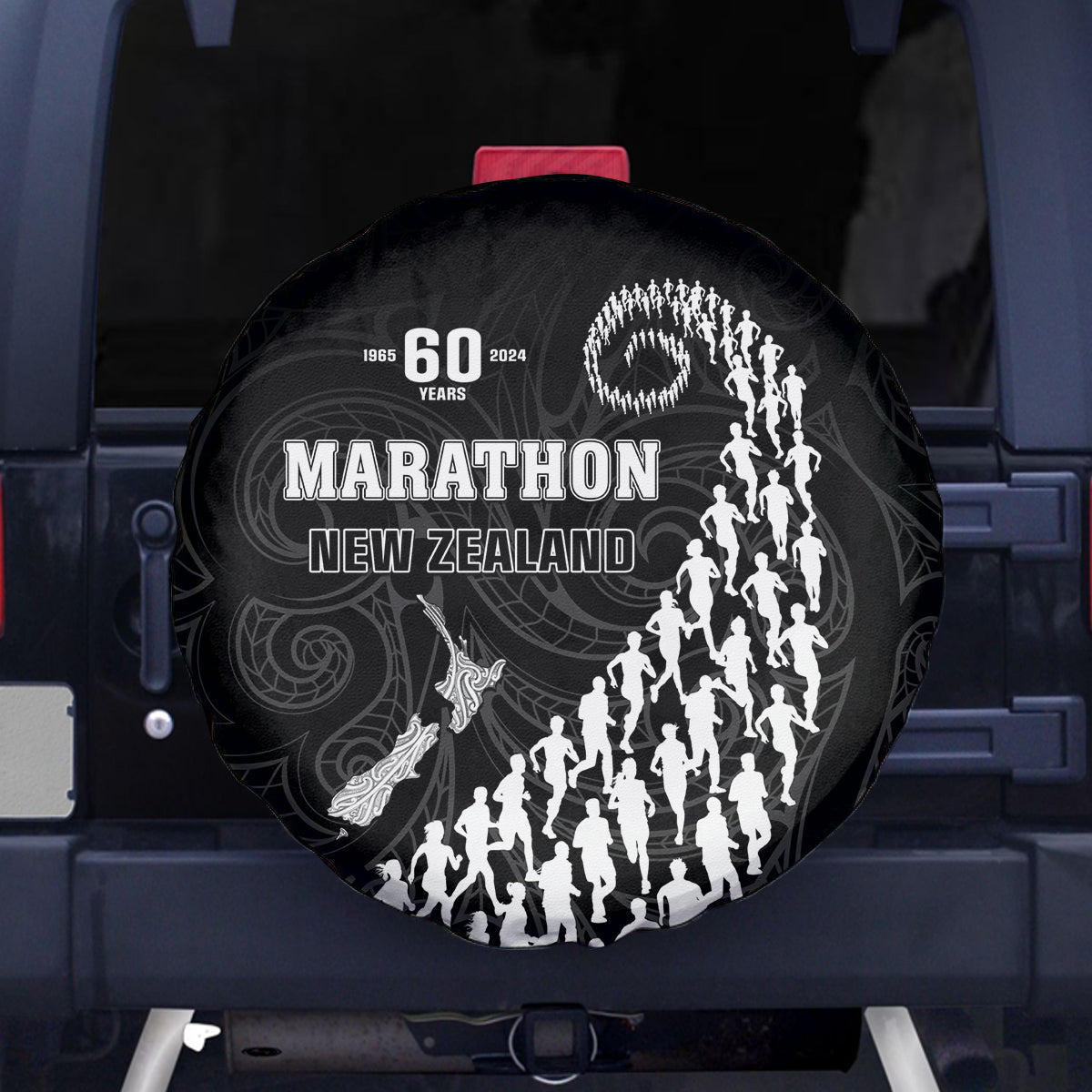 New Zealand Marathon Spare Tire Cover Maori Style LT05 - Polynesian Pride
