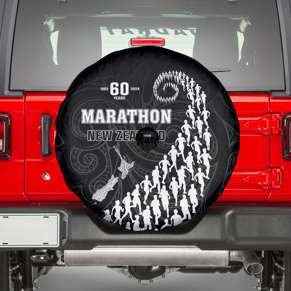 New Zealand Marathon Spare Tire Cover Maori Style LT05 - Polynesian Pride