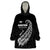 Custom New Zealand Marathon Wearable Blanket Hoodie Maori Style