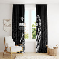 New Zealand Marathon Window Curtain Maori Style LT05 - Polynesian Pride