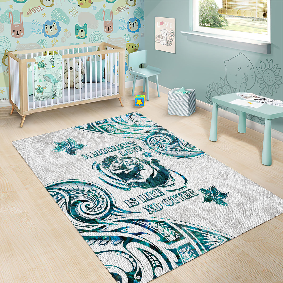 New Zealand Aotearoa Hari Ra Mama Area Rug A Mother's Love Is Like No Otter