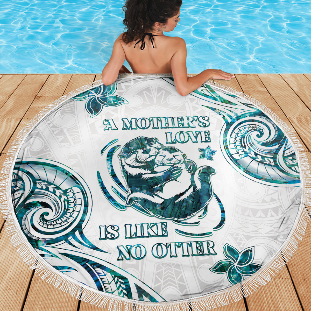 New Zealand Aotearoa Hari Ra Mama Beach Blanket A Mother's Love Is Like No Otter LT05 - Polynesian Pride