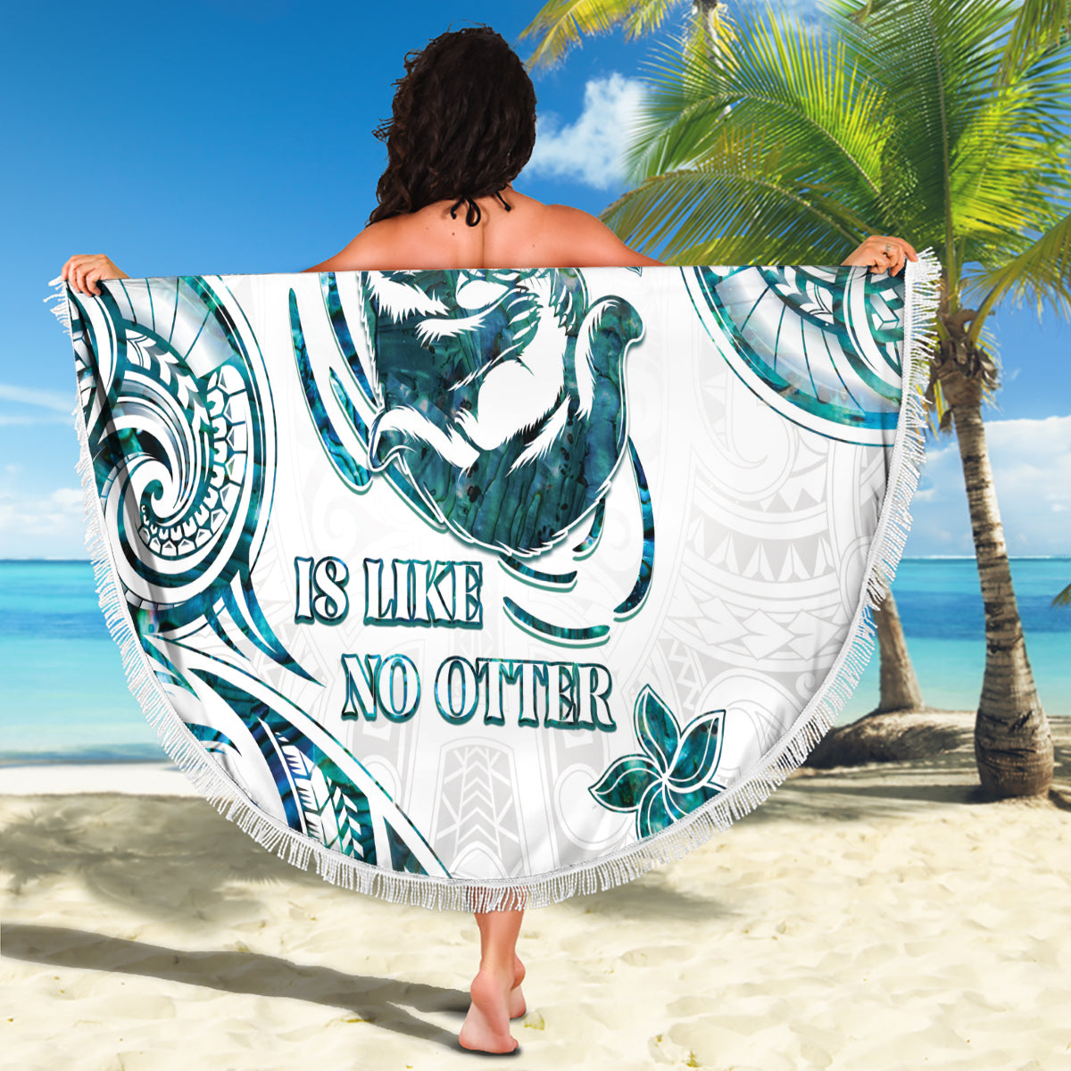 New Zealand Aotearoa Hari Ra Mama Beach Blanket A Mother's Love Is Like No Otter LT05 - Polynesian Pride
