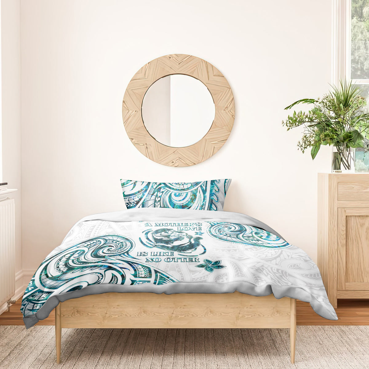 New Zealand Aotearoa Hari Ra Mama Bedding Set A Mother's Love Is Like No Otter LT05 - Polynesian Pride