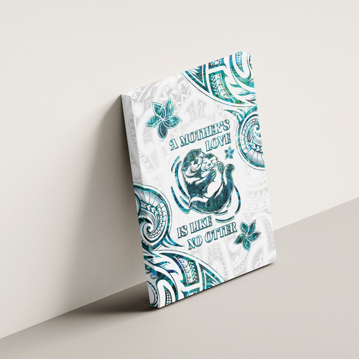 New Zealand Aotearoa Hari Ra Mama Canvas Wall Art A Mother's Love Is Like No Otter LT05 - Polynesian Pride