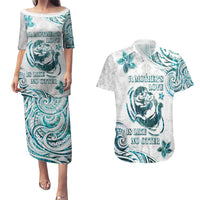 New Zealand Aotearoa Hari Ra Mama Couples Matching Puletasi and Hawaiian Shirt A Mother's Love Is Like No Otter