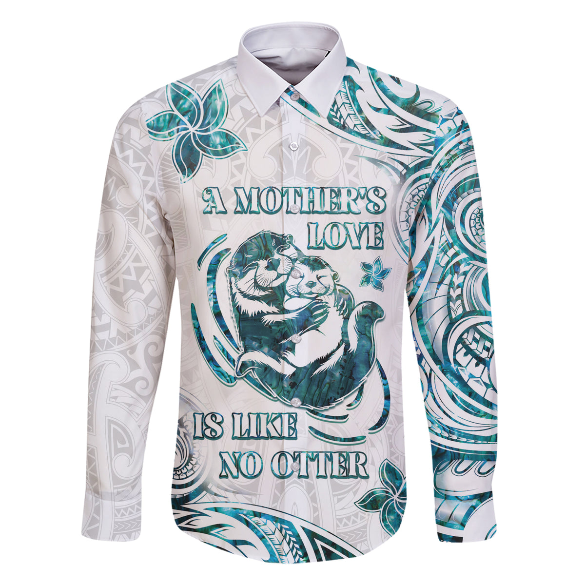 New Zealand Aotearoa Hari Ra Mama Family Matching Short Sleeve Bodycon Dress and Hawaiian Shirt A Mother's Love Is Like No Otter