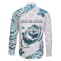 New Zealand Aotearoa Hari Ra Mama Family Matching Short Sleeve Bodycon Dress and Hawaiian Shirt A Mother's Love Is Like No Otter