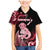 Personalised New Zealand Maori Taniwha Family Matching Mermaid Dress and Hawaiian Shirt Silver Fern Red Version