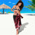 New Zealand Maori Taniwha Sarong Silver Fern Red Version