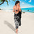 New Zealand Maori Taniwha Sarong Silver Fern Black Version