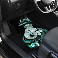 Personalised New Zealand Maori Taniwha Car Mats Silver Fern Paua Shell Version LT05 - Polynesian Pride
