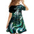 Personalised New Zealand Maori Taniwha Family Matching Summer Maxi Dress and Hawaiian Shirt Silver Fern Paua Shell Version