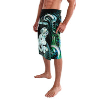 Personalised New Zealand Maori Taniwha Lavalava Silver Fern Paua Shell Version LT05 - Polynesian Pride