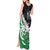 New Zealand And Ireland Rugby Custom Tank Maxi Dress Silver Fern With Celtic Cross