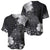 Hawaii Hibiscus With Black Polynesian Pattern Baseball Jersey