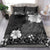 Hawaii Hibiscus With Black Polynesian Pattern Bedding Set