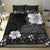 Hawaii Hibiscus With Black Polynesian Pattern Bedding Set