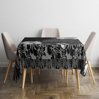 Hawaii Hibiscus With Black Polynesian Pattern Tablecloth LT05 - Polynesian Pride