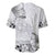 Hawaii Hibiscus With White Polynesian Pattern Baseball Jersey