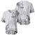 Hawaii Hibiscus With White Polynesian Pattern Baseball Jersey