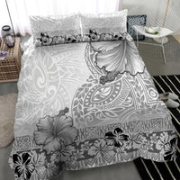 Hawaii Hibiscus With White Polynesian Pattern Bedding Set LT05 - Polynesian Pride
