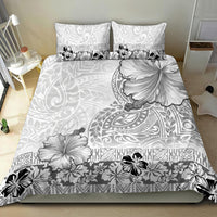 Hawaii Hibiscus With White Polynesian Pattern Bedding Set LT05 - Polynesian Pride