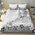 Hawaii Hibiscus With White Polynesian Pattern Bedding Set