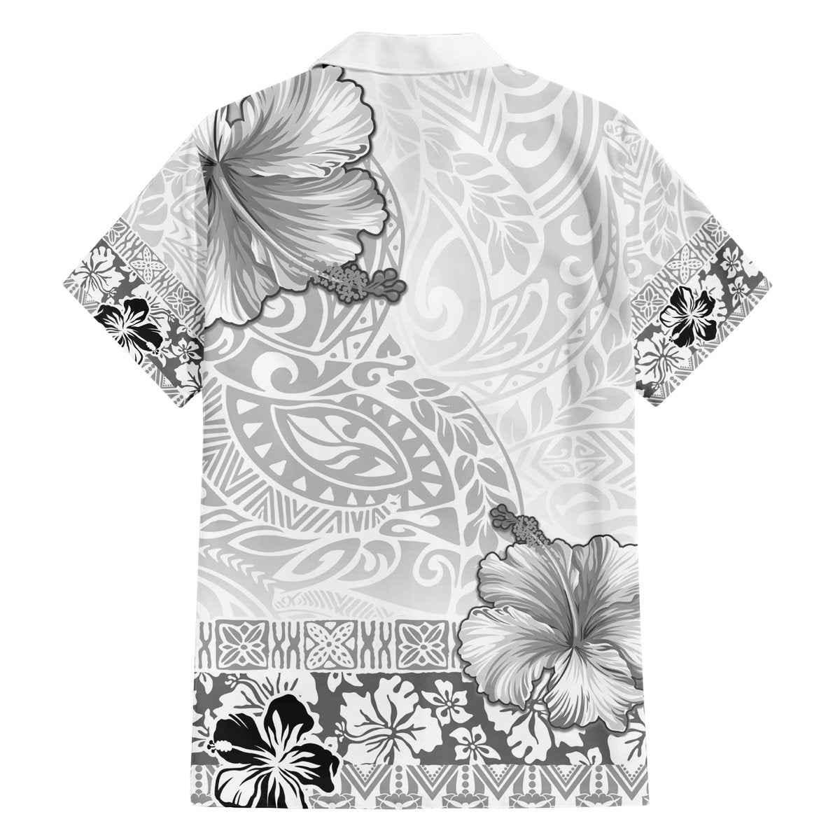 Hawaii Hibiscus With White Polynesian Pattern Hawaiian Shirt LT05 - Polynesian Pride
