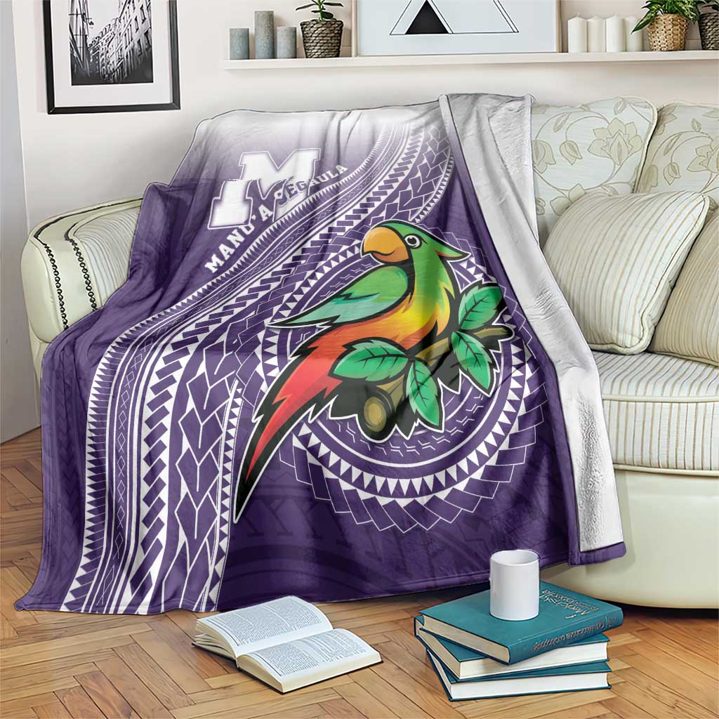 Manua High School Blanket Polynesian Tribal Pattern