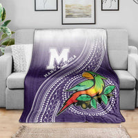 Manua High School Blanket Polynesian Tribal Pattern