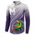 Personalized Manua High School Button Sweatshirt Polynesian Tribal Pattern
