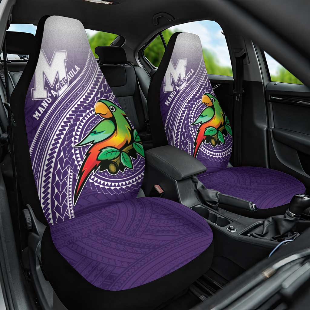 Manua High School Car Seat Cover Polynesian Tribal Pattern