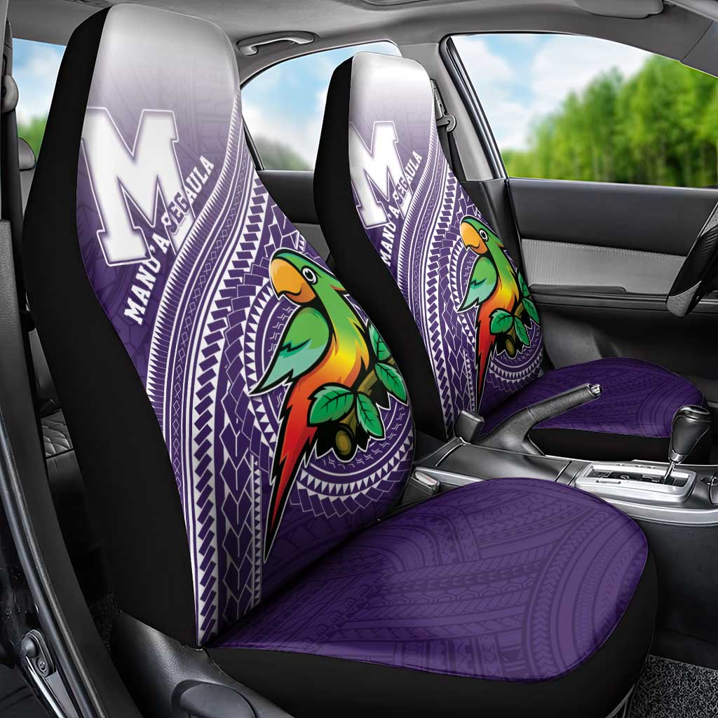 Manua High School Car Seat Cover Polynesian Tribal Pattern