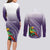 Personalized Manua High School Couples Matching Long Sleeve Bodycon Dress and Long Sleeve Button Shirt Polynesian Tribal Pattern