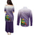 Personalized Manua High School Couples Matching Puletasi and Long Sleeve Button Shirt Polynesian Tribal Pattern
