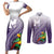 Personalized Manua High School Couples Matching Short Sleeve Bodycon Dress and Long Sleeve Button Shirt Polynesian Tribal Pattern
