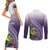 Personalized Manua High School Couples Matching Short Sleeve Bodycon Dress and Long Sleeve Button Shirt Polynesian Tribal Pattern