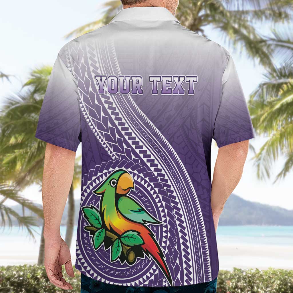 Personalized Manua High School Hawaiian Shirt Polynesian Tribal Pattern