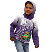 Personalized Manua High School Kid Hoodie Polynesian Tribal Pattern