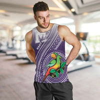 Personalized Manua High School Men Tank Top Polynesian Tribal Pattern LT05 Purple - Polynesian Pride