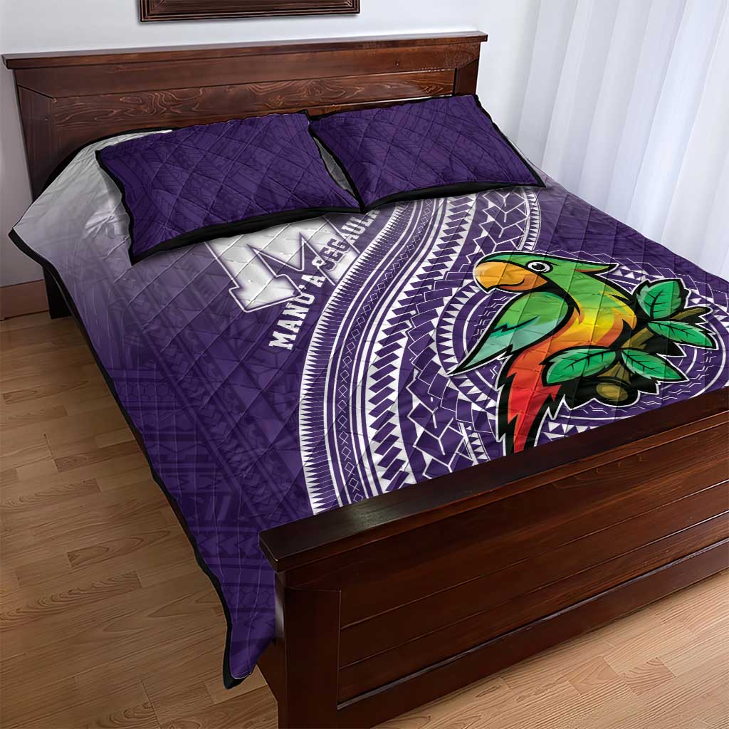 Manua High School Quilt Bed Set Polynesian Tribal Pattern