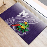 Manua High School Rubber Doormat Polynesian Tribal Pattern LT05 - Polynesian Pride