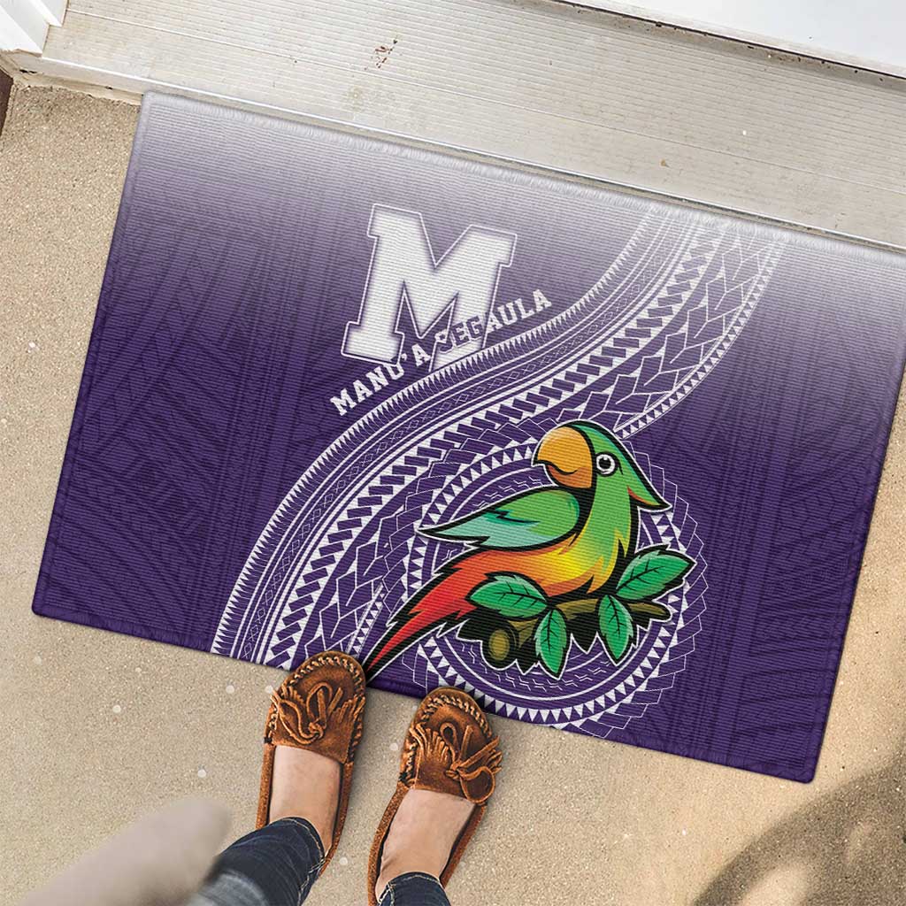 Manua High School Rubber Doormat Polynesian Tribal Pattern LT05 - Polynesian Pride