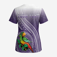 Personalized Manua High School Scrub Top Polynesian Tribal Pattern LT05 - Polynesian Pride