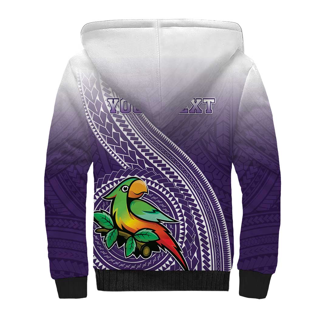 Personalized Manua High School Sherpa Hoodie Polynesian Tribal Pattern LT05 - Polynesian Pride