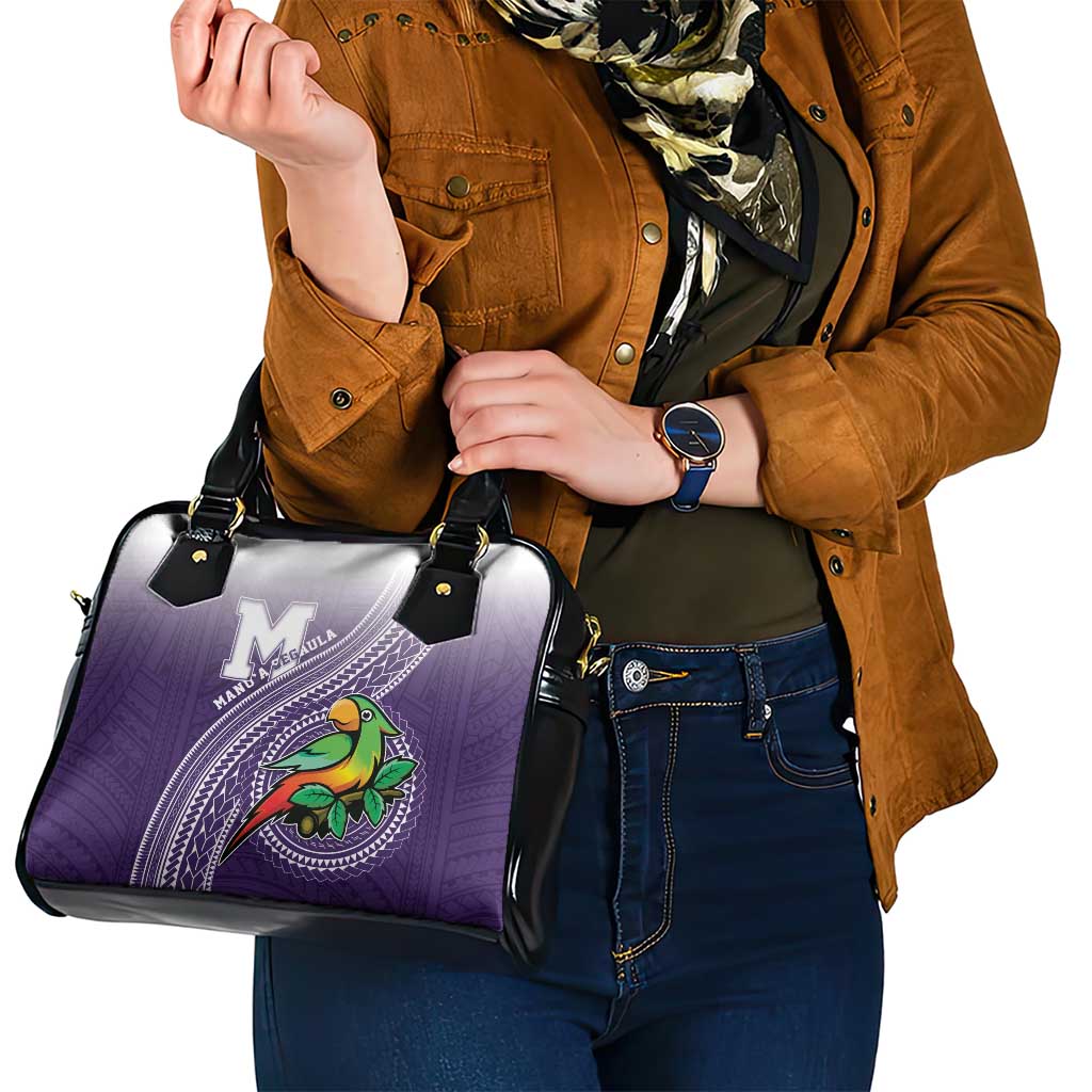 Manua High School Shoulder Handbag Polynesian Tribal Pattern