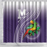 Manua High School Shower Curtain Polynesian Tribal Pattern