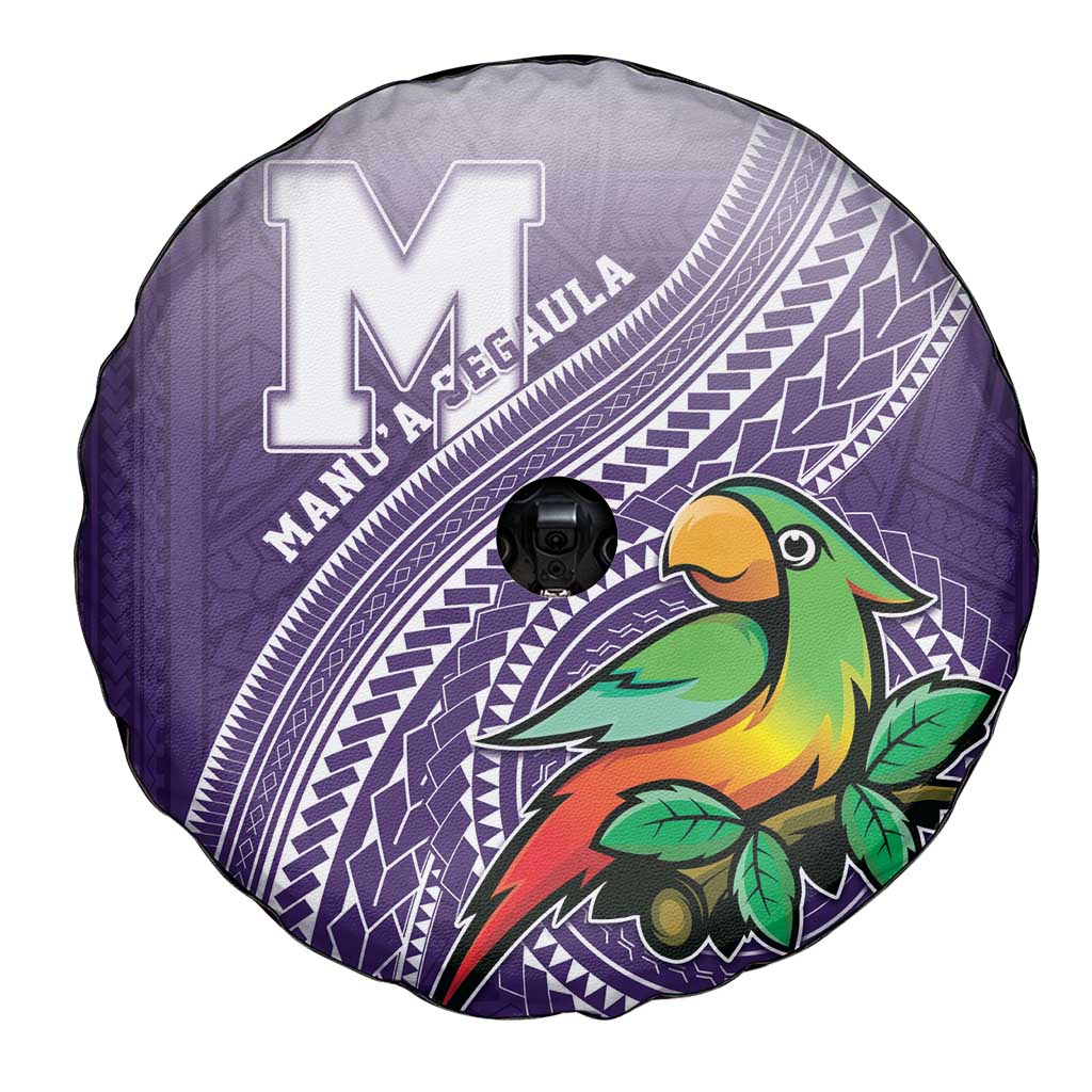 Manua High School Spare Tire Cover Polynesian Tribal Pattern