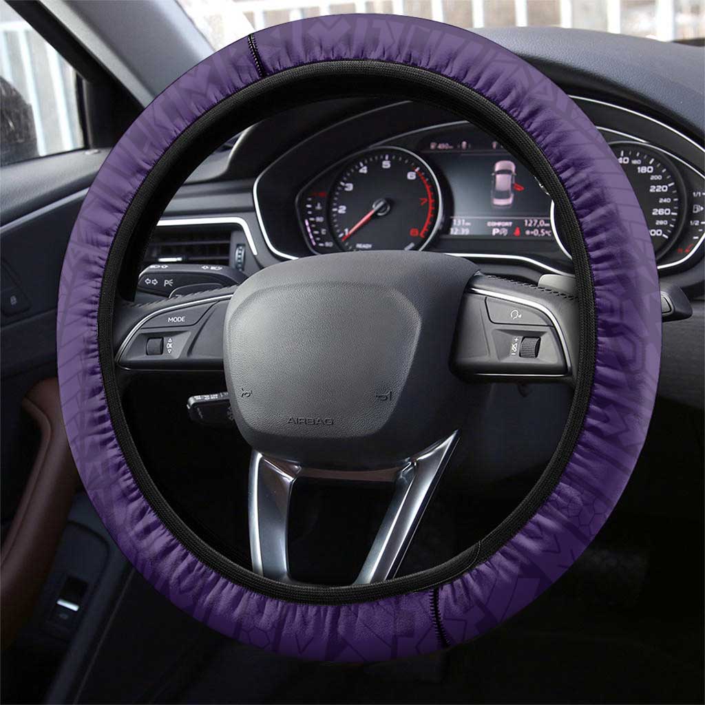 Manua High School Steering Wheel Cover Polynesian Tribal Pattern LT05 - Polynesian Pride